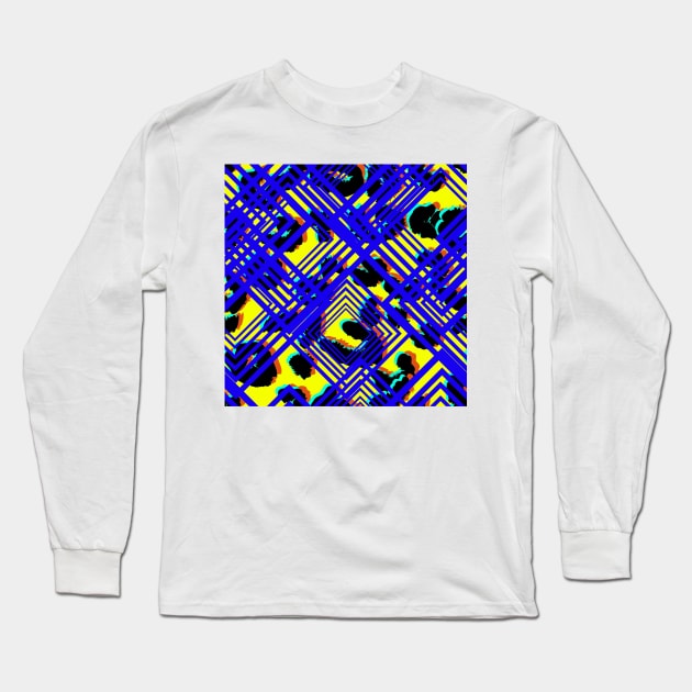 Geometric Animal Print Background Seamless Long Sleeve T-Shirt by MichelMM